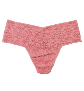 Hanky Panky Plus Size Retro Lace Thong (9K1926X) - Guava Pink