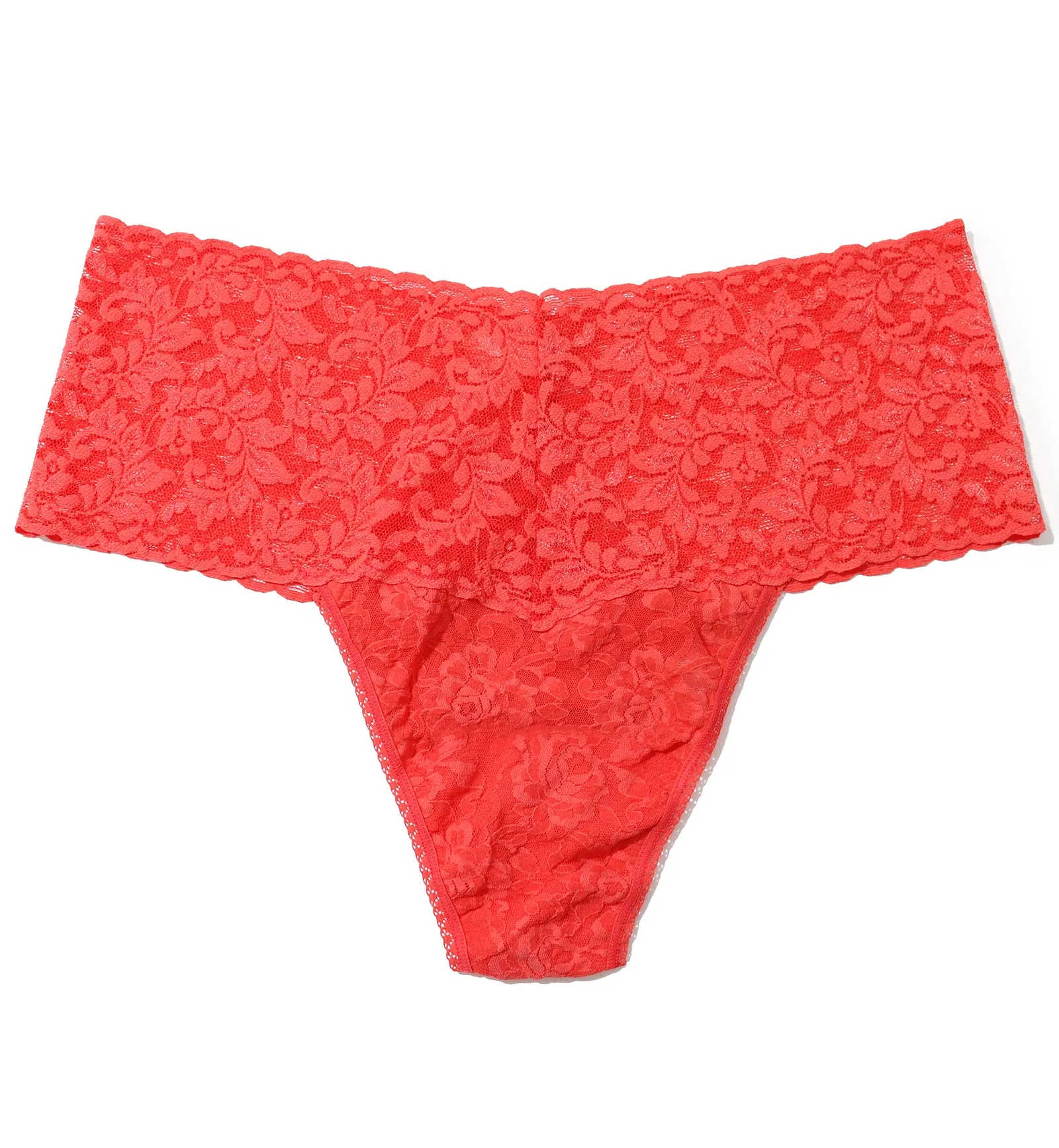 Hanky Panky Plus Size Retro Lace Thong (9K1926X) - Hibiscus Bloom