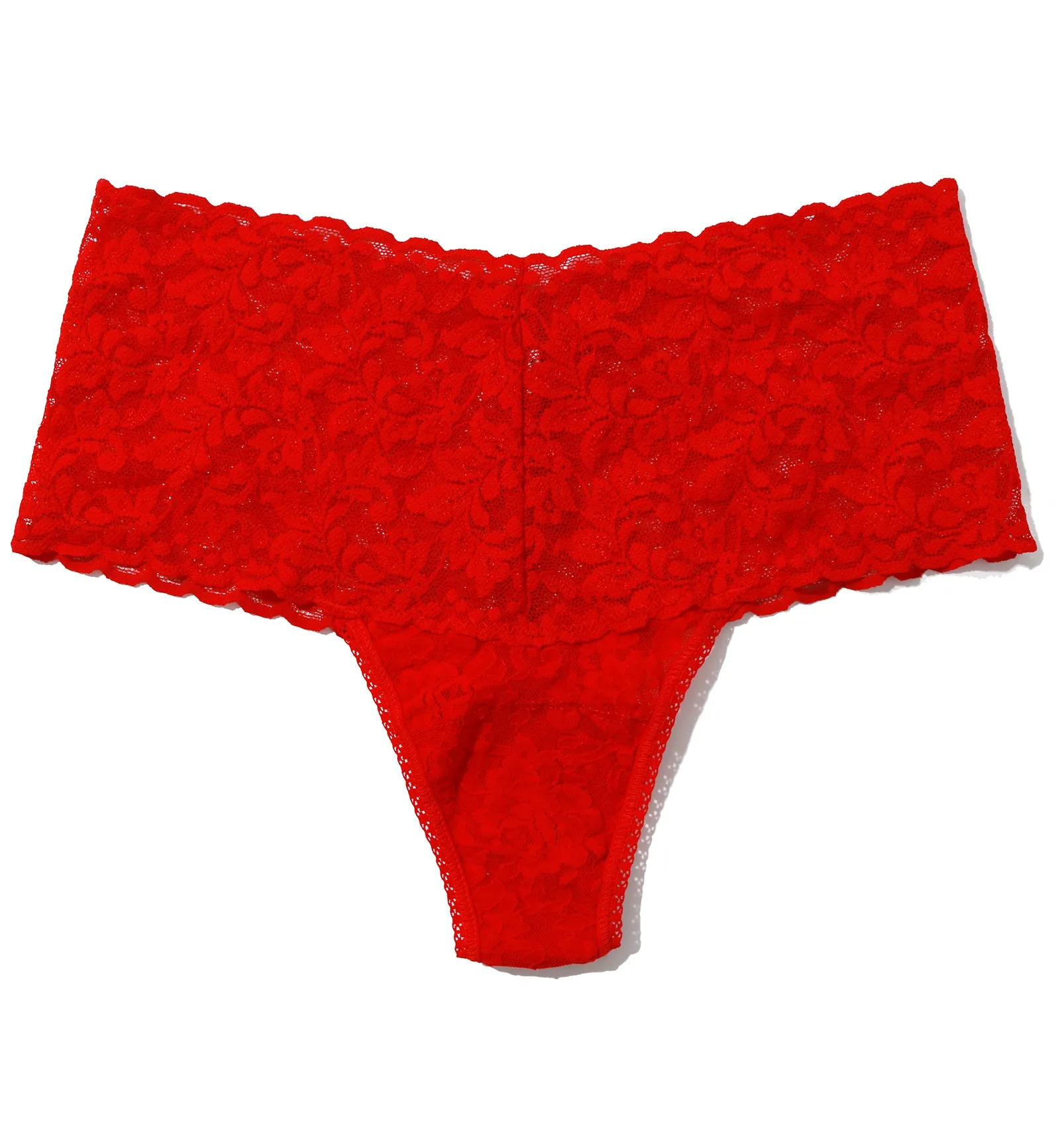 Hanky Panky Plus Size Retro Lace Thong (9K1926X) - Red