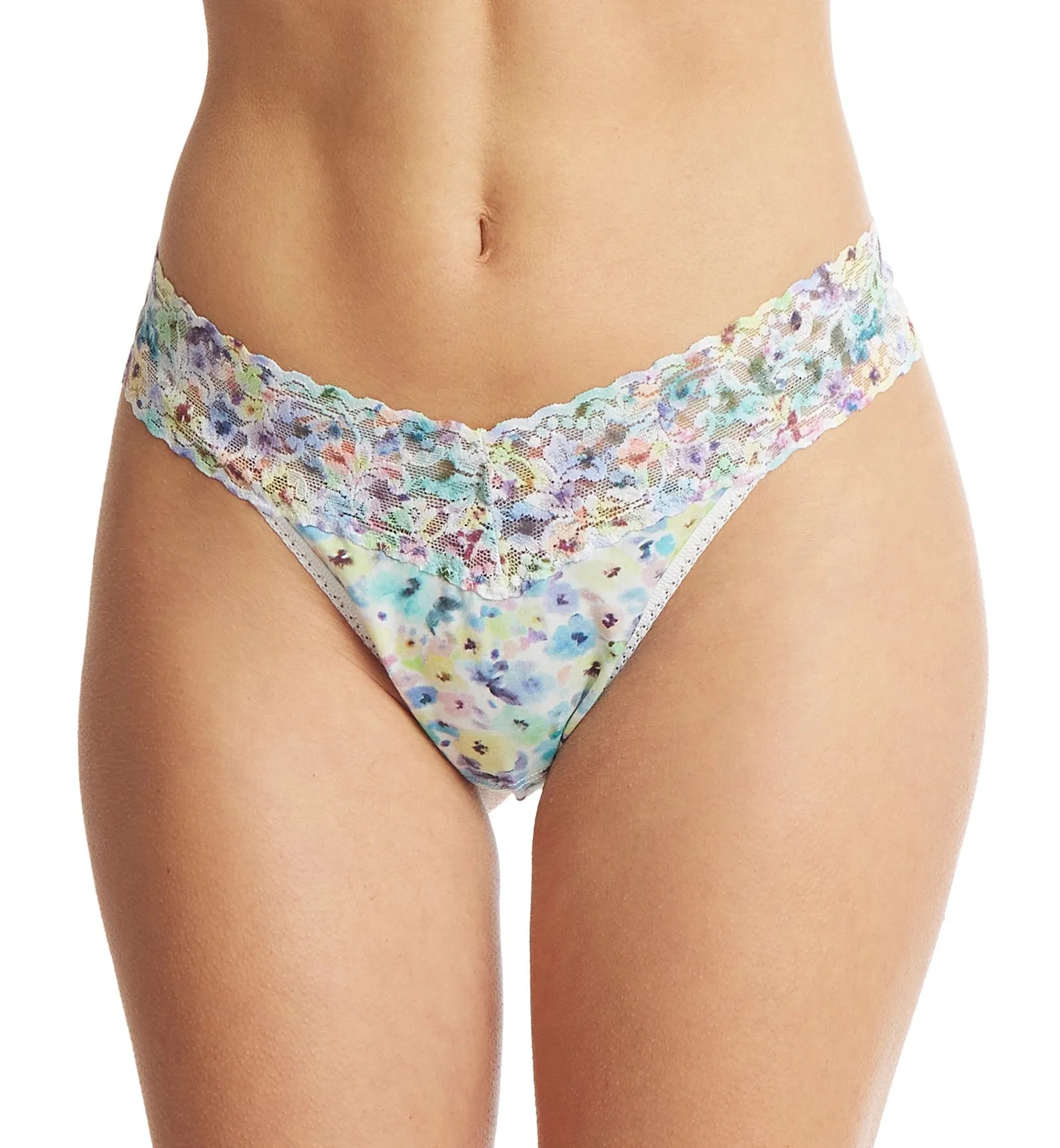 Hanky Panky Printed Supima Cotton Original Rise Thong (PR891801) - Wishful Thinking