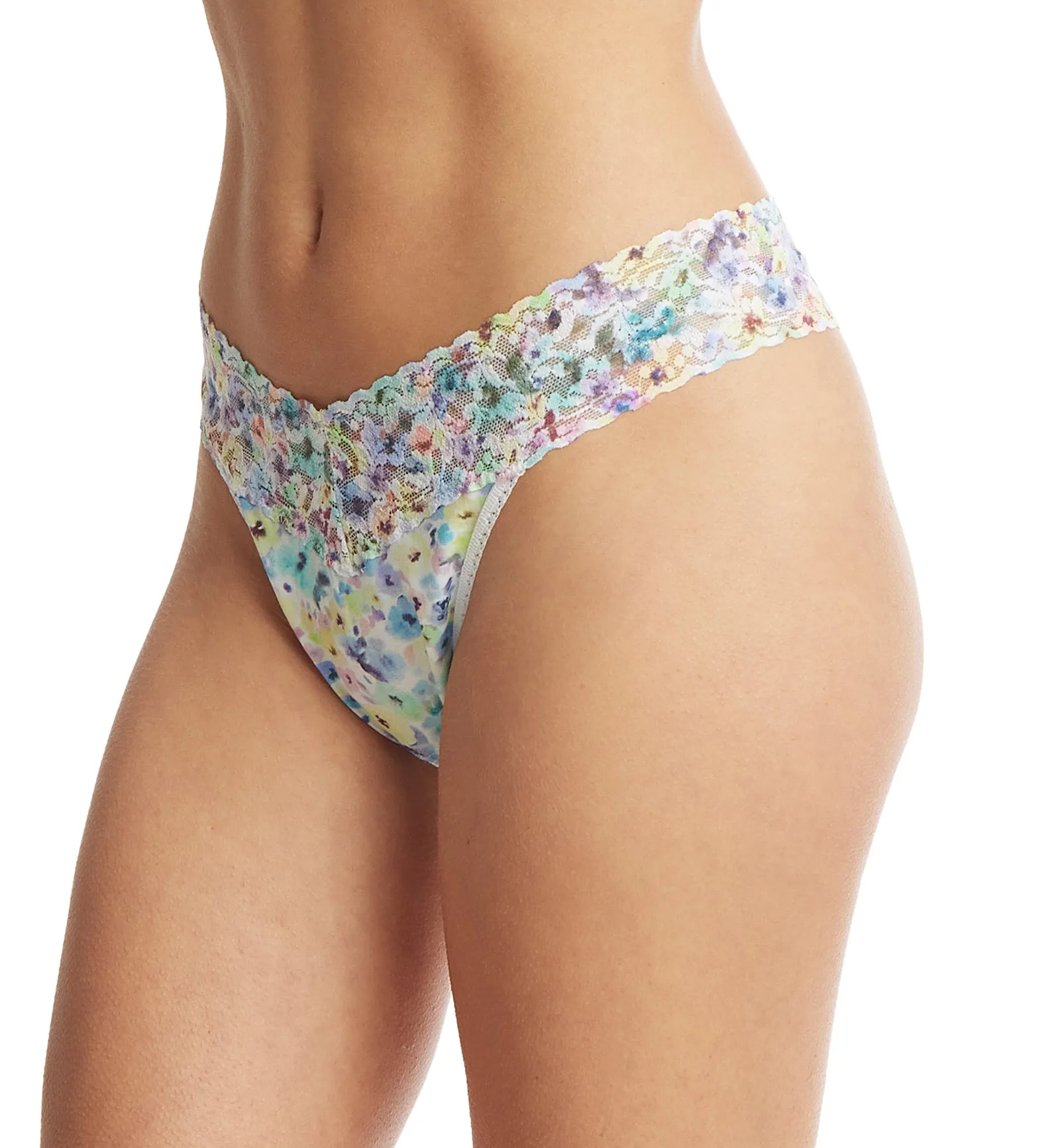 Hanky Panky Printed Supima Cotton Original Rise Thong (PR891801) - Wishful Thinking