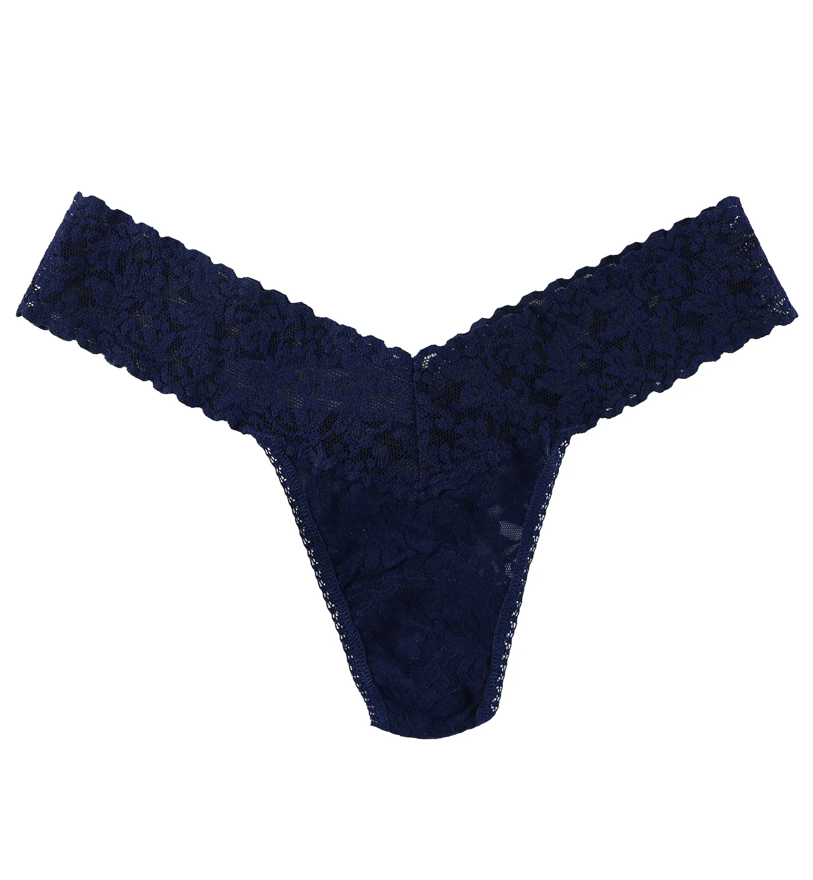 Hanky Panky Signature Lace Low Rise Thong (4911P) - Navy