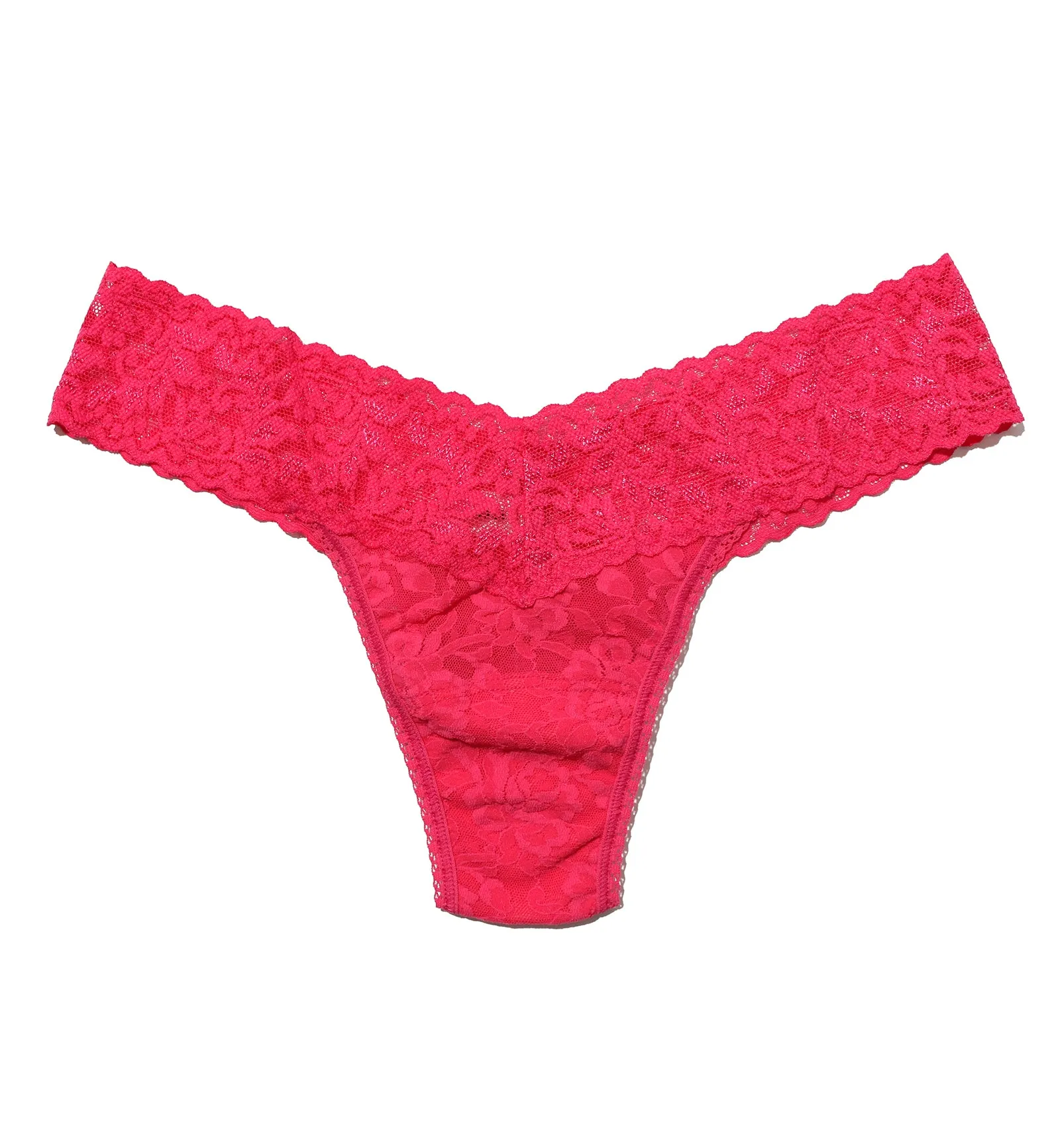 Hanky Panky Signature Lace Low Rise Thong (4911P) - Vivid Coral