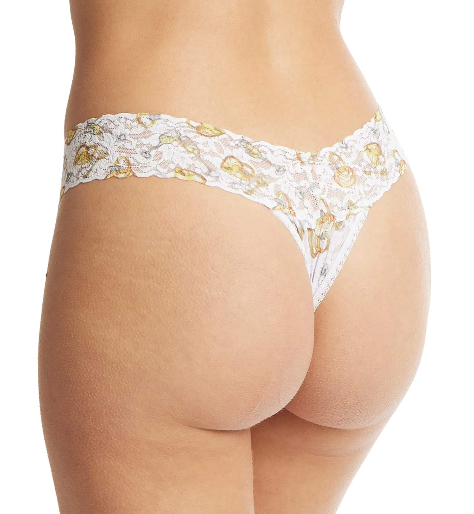 Hanky Panky Signature Lace Printed Low Rise Thong (PR4911P) - Forever Gold