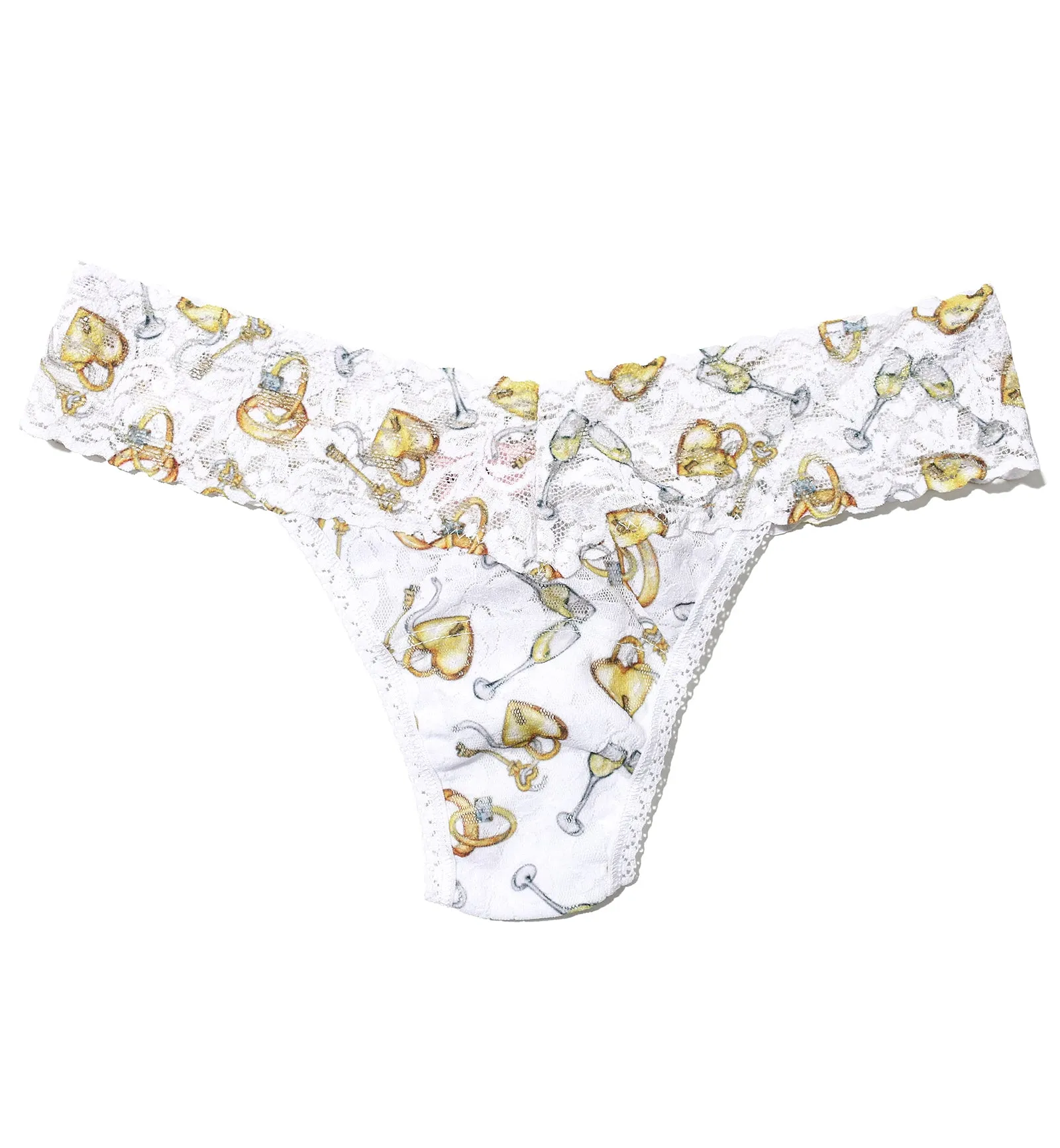 Hanky Panky Signature Lace Printed Low Rise Thong (PR4911P) - Forever Gold