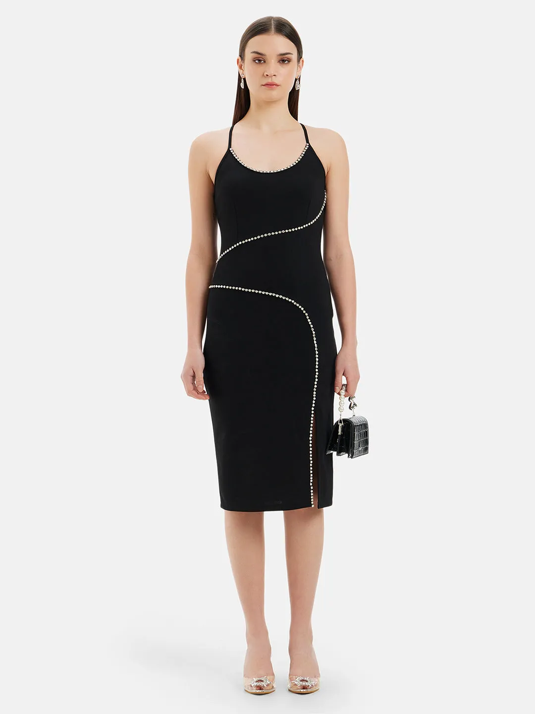 Harmony Srappy Midi Dress