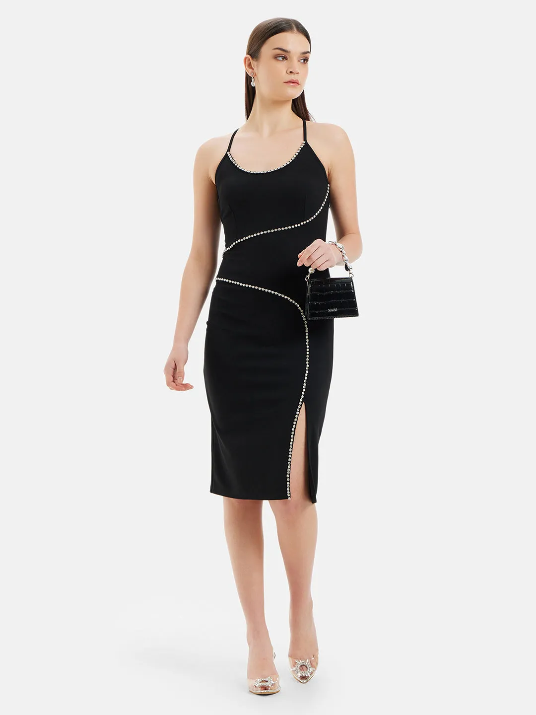 Harmony Srappy Midi Dress