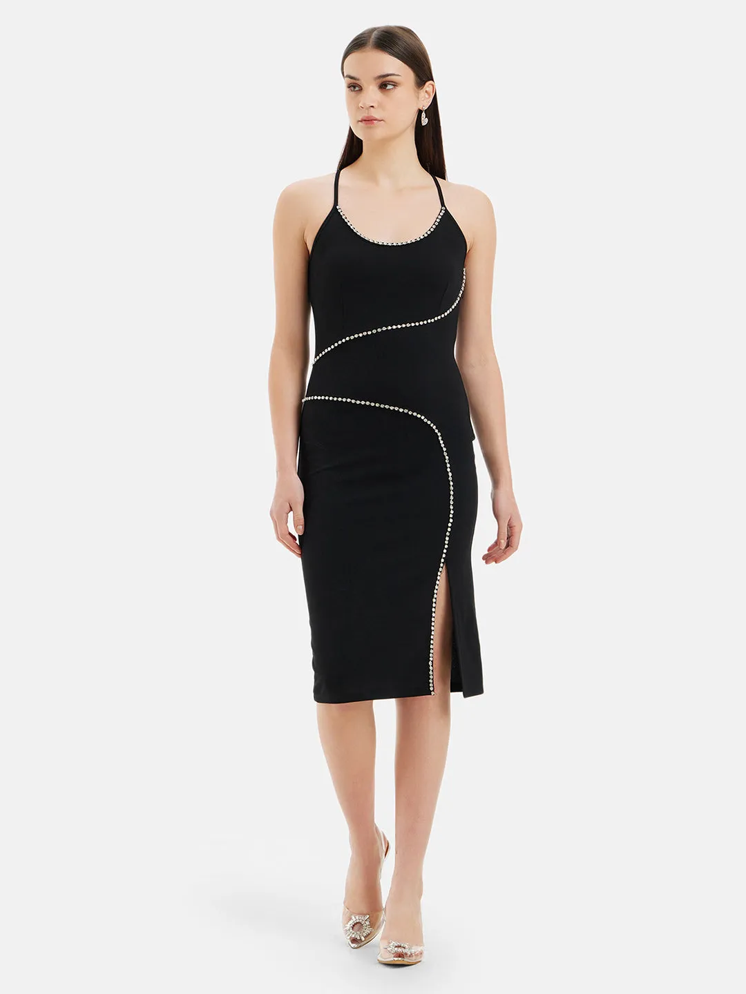 Harmony Srappy Midi Dress