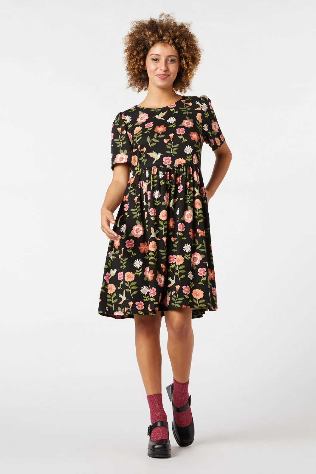 Hummingbird Smock Dress