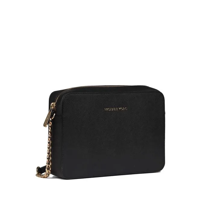 JET SET CROSSBODY BAG IN SAFFIANO LEATHER Woman Black