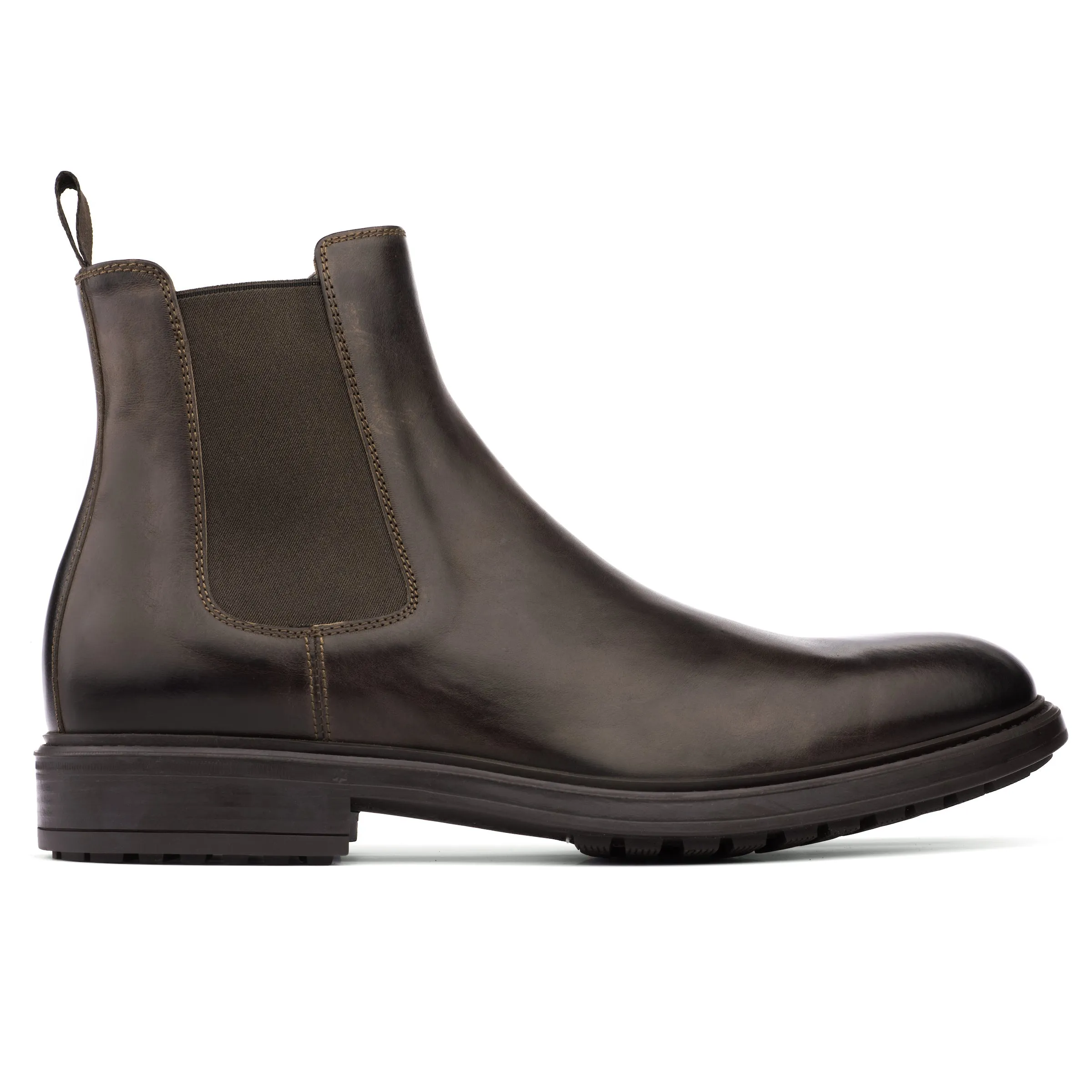 Julius Dark Brown Calf Chelsea boot