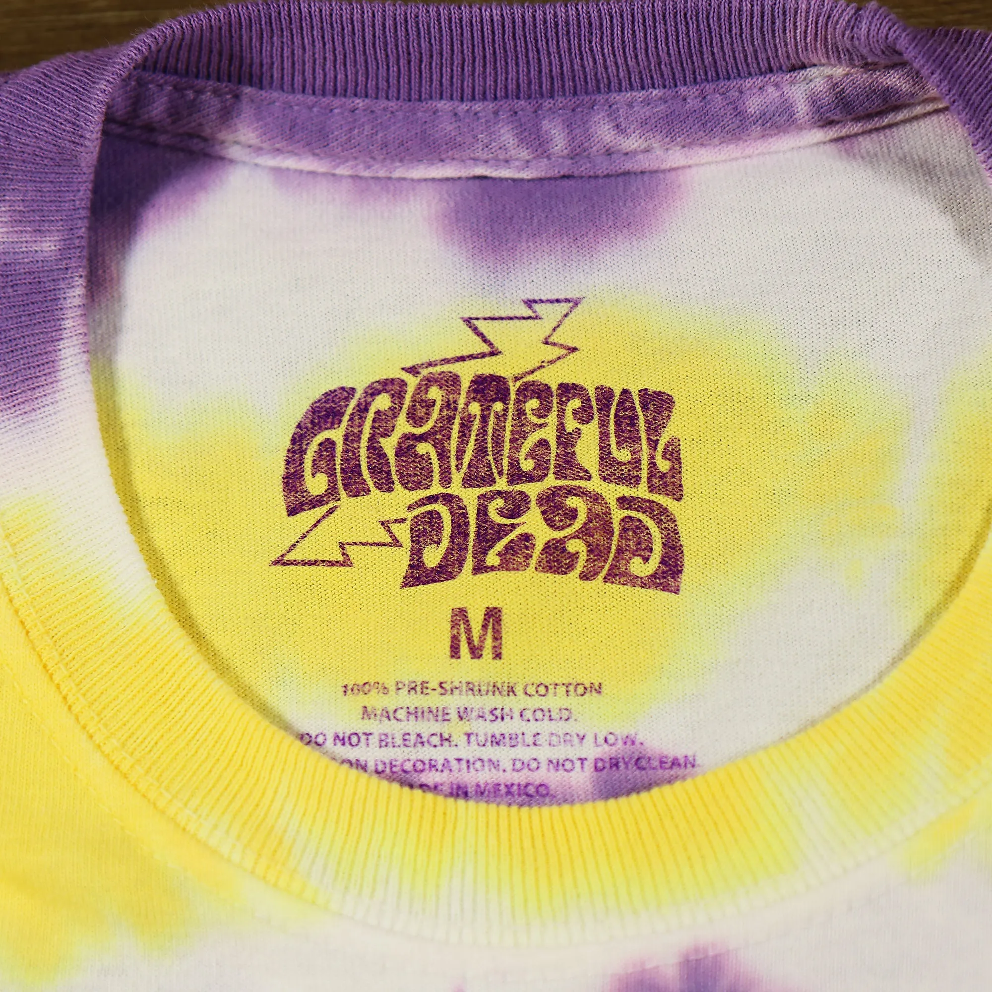 Los Angeles Basketball Grateful Dead Dunking Bear Purple Yellow Tie Dye T-Shirt | Liquid Blue