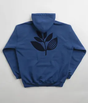 Magenta Terry Plant Hoodie - Ocean Blue