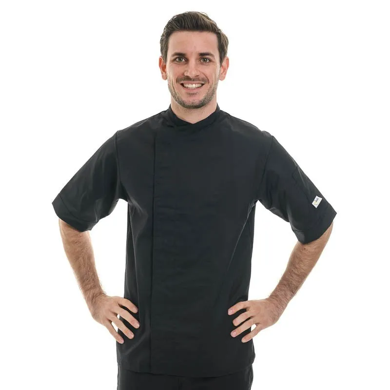 Manelli Plus Size Black Chef Coat