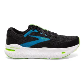 Men's Brooks Ghost Max, Black/Atomic Blue/Jasmine, 8.5 D Medium