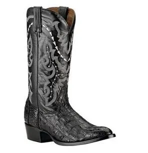 Men's Dan Post Boots Birmingham DP2385 Black Flank Caiman Leather