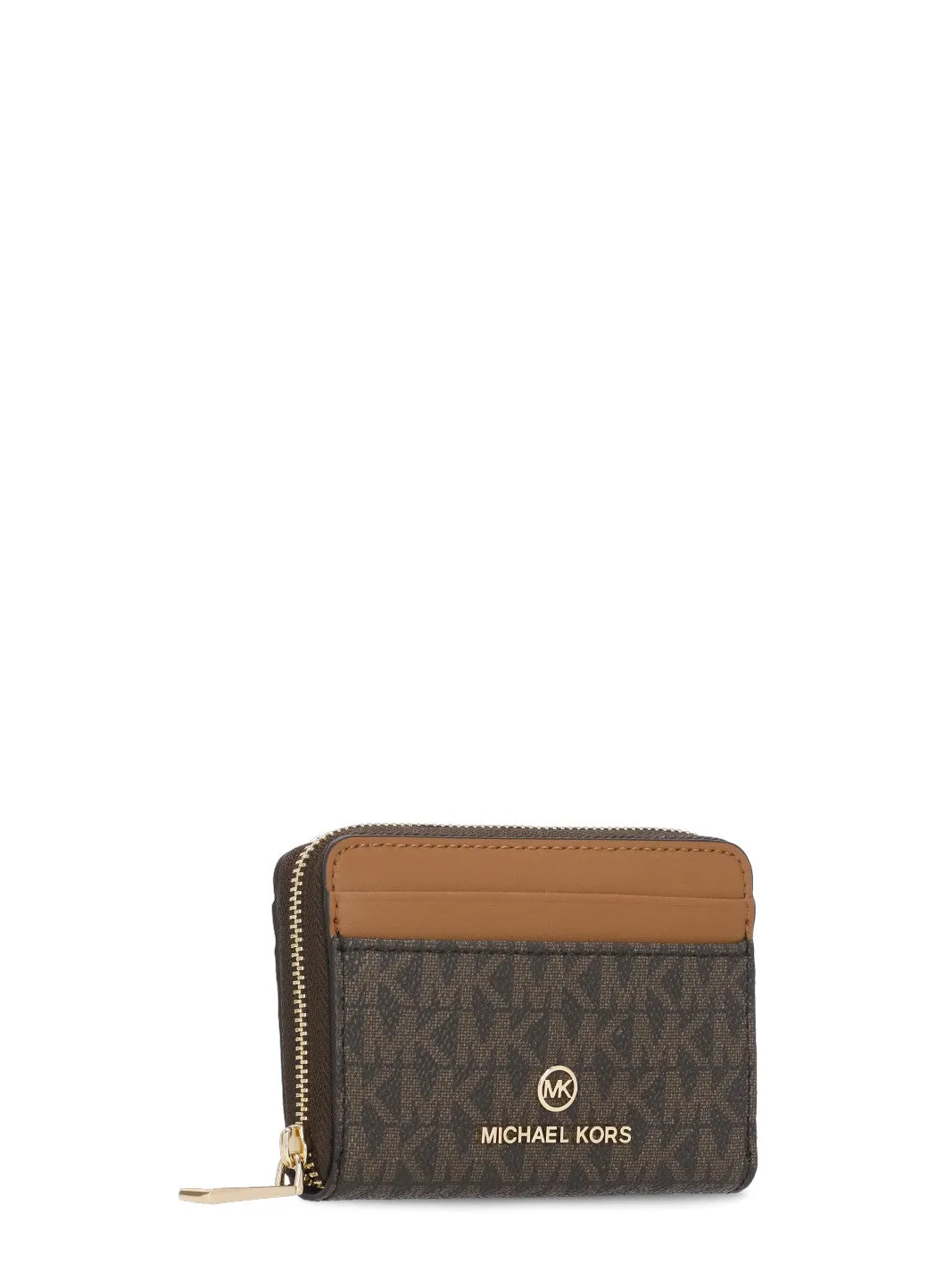 Michael Michael Kors Logo Plaque Zipped Wallet