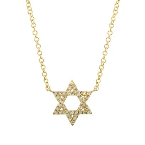 NATALIA  STAR OF DAVID NECKLACE - JEWISH STAR