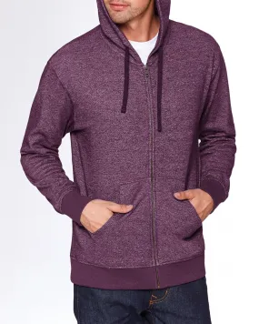 Next Level Denim Fleece Full-Zip Hoody 9600 Plum