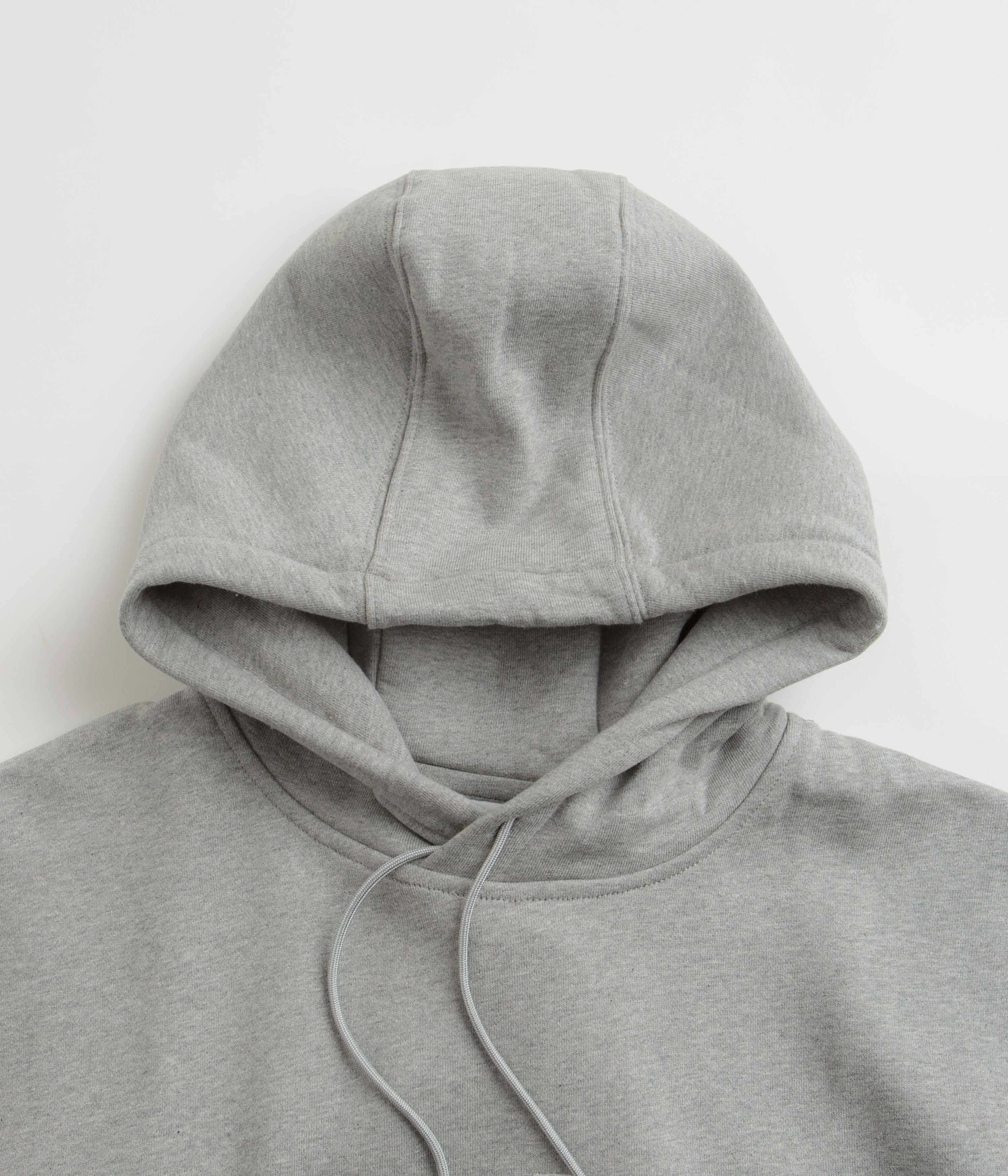 Nike SB Essential Logo Hoodie - Dark Grey Heather / White