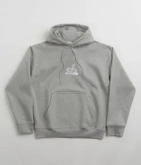 Nike SB Essential Logo Hoodie - Dark Grey Heather / White