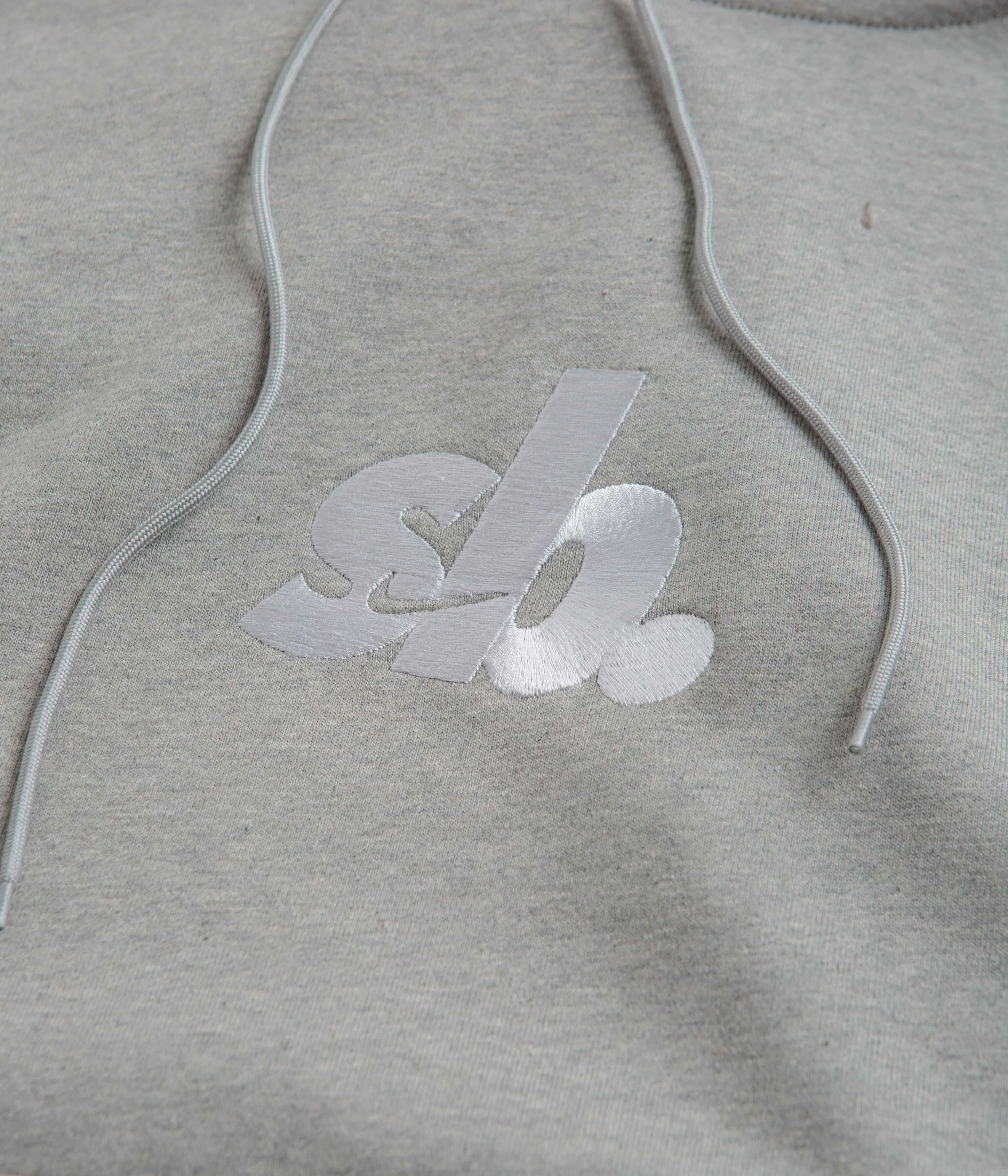 Nike SB Essential Logo Hoodie - Dark Grey Heather / White