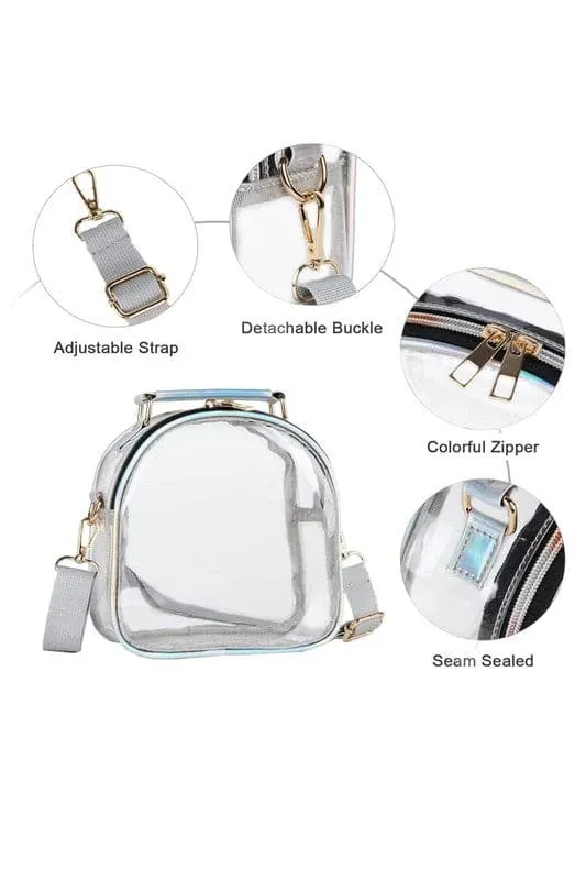 Number One Fan Clear Crossbody Bag