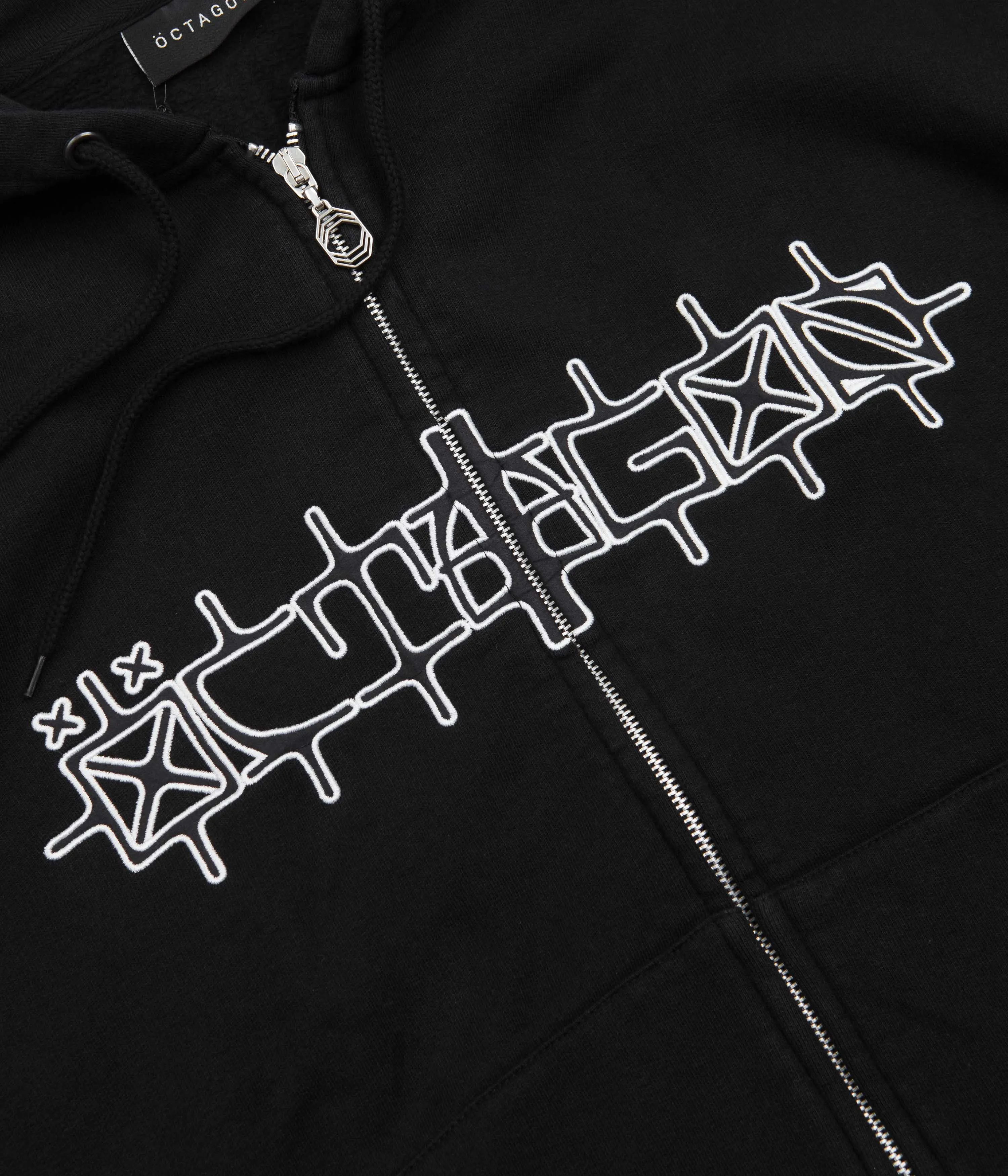 Octagon Surudoi Zip Hoodie - Black