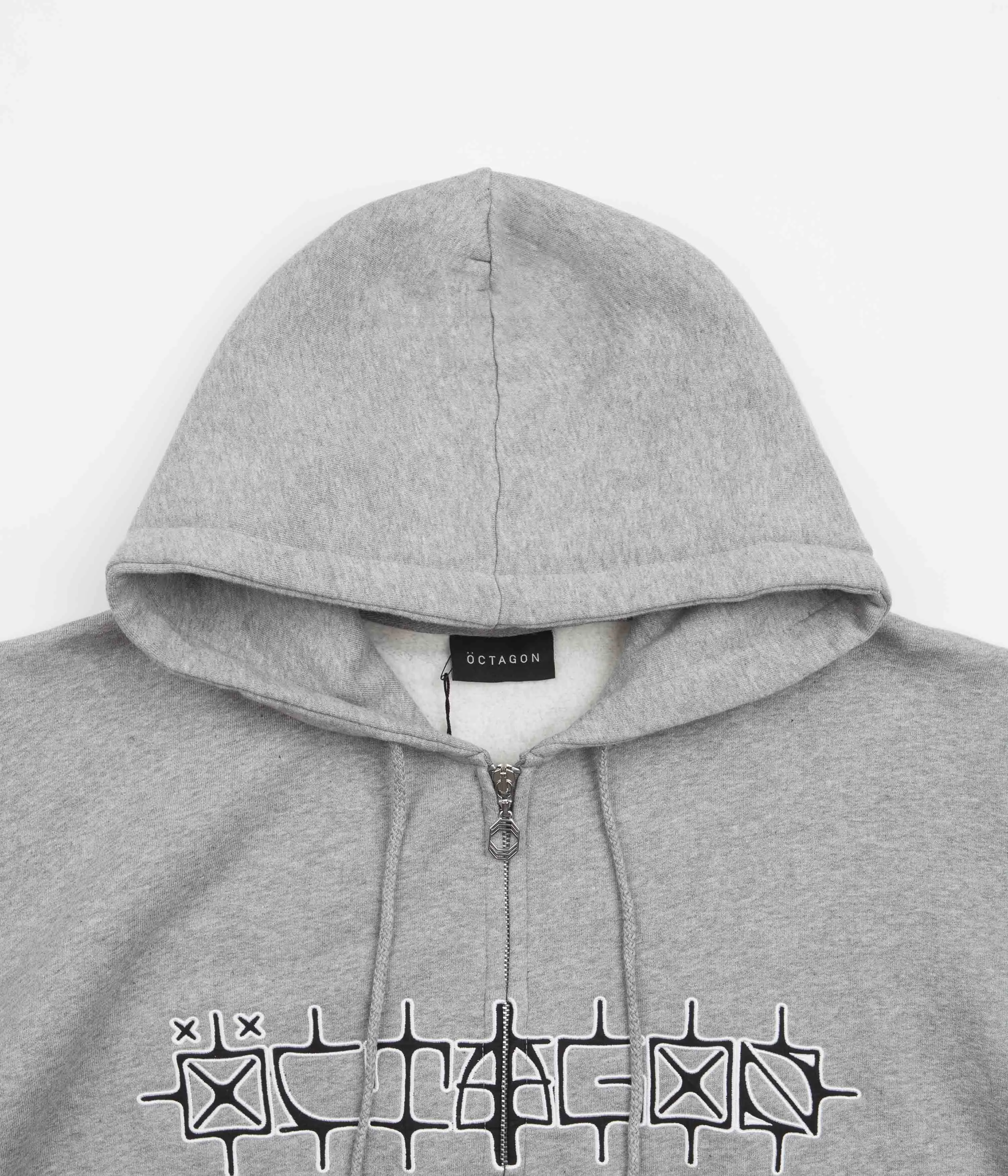 Octagon Surudoi Zip Hoodie - Heather Grey