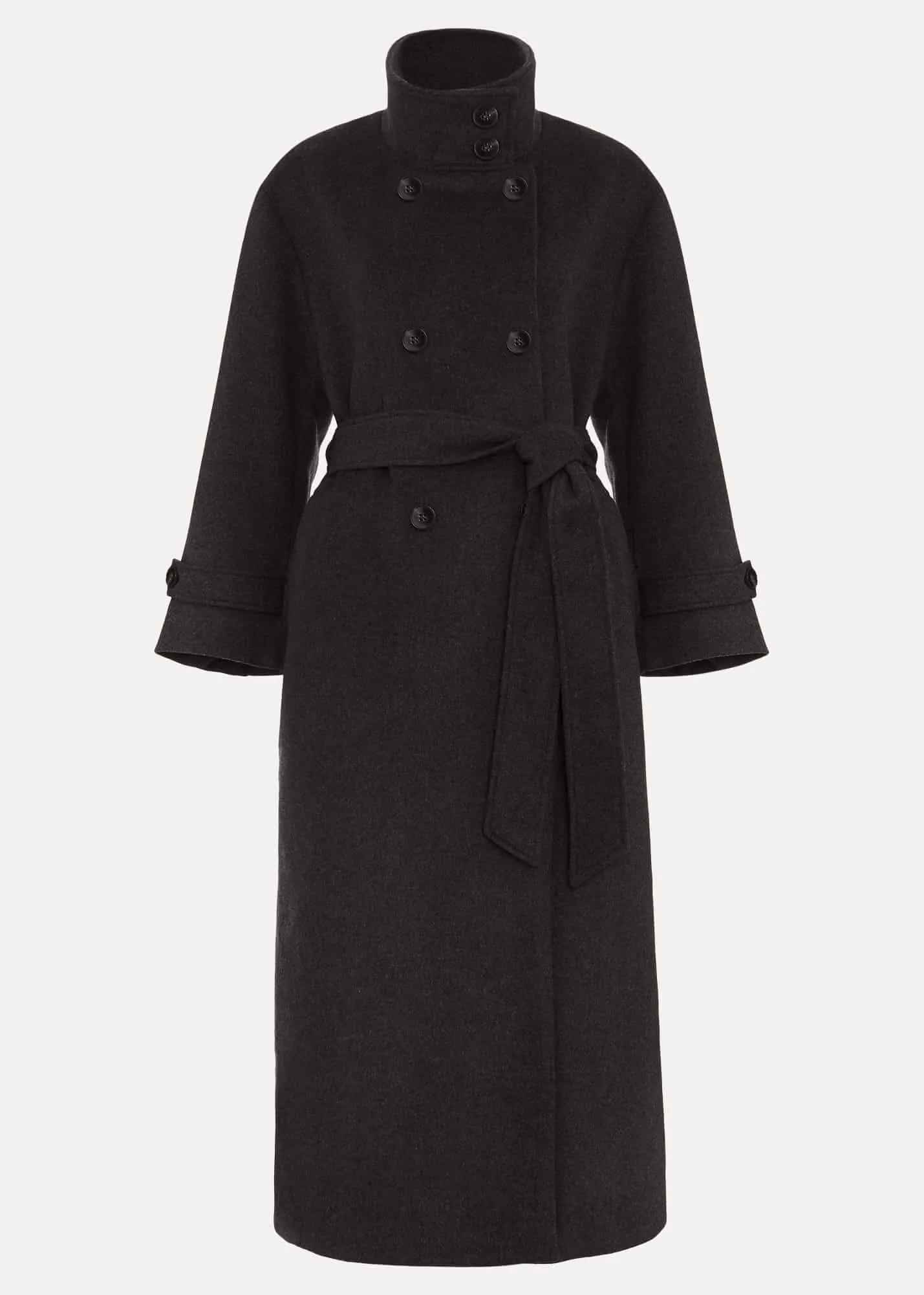 Paloma Funnel Neck Wool Smart Coat