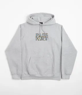 Pass Port Rosa Embroidery Hoodie - Ash Heather