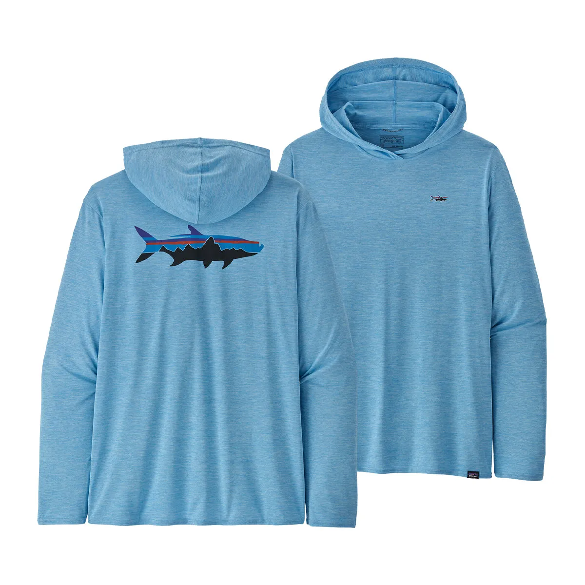 Patagonia Cap Cool Daily Graphic Hoody Relaxed Fitz Roy Tarpon w/Tarpon: Lago Blue X-Dye