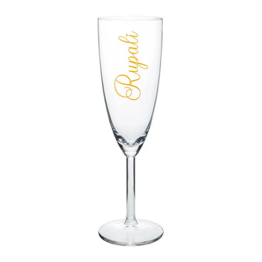 Personalized Champagne Flute Glasses Birthday Gifts for Wife - Add Name