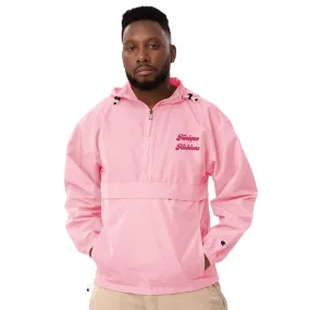 Pink-Candy Embroidered Champion Packable Jacket