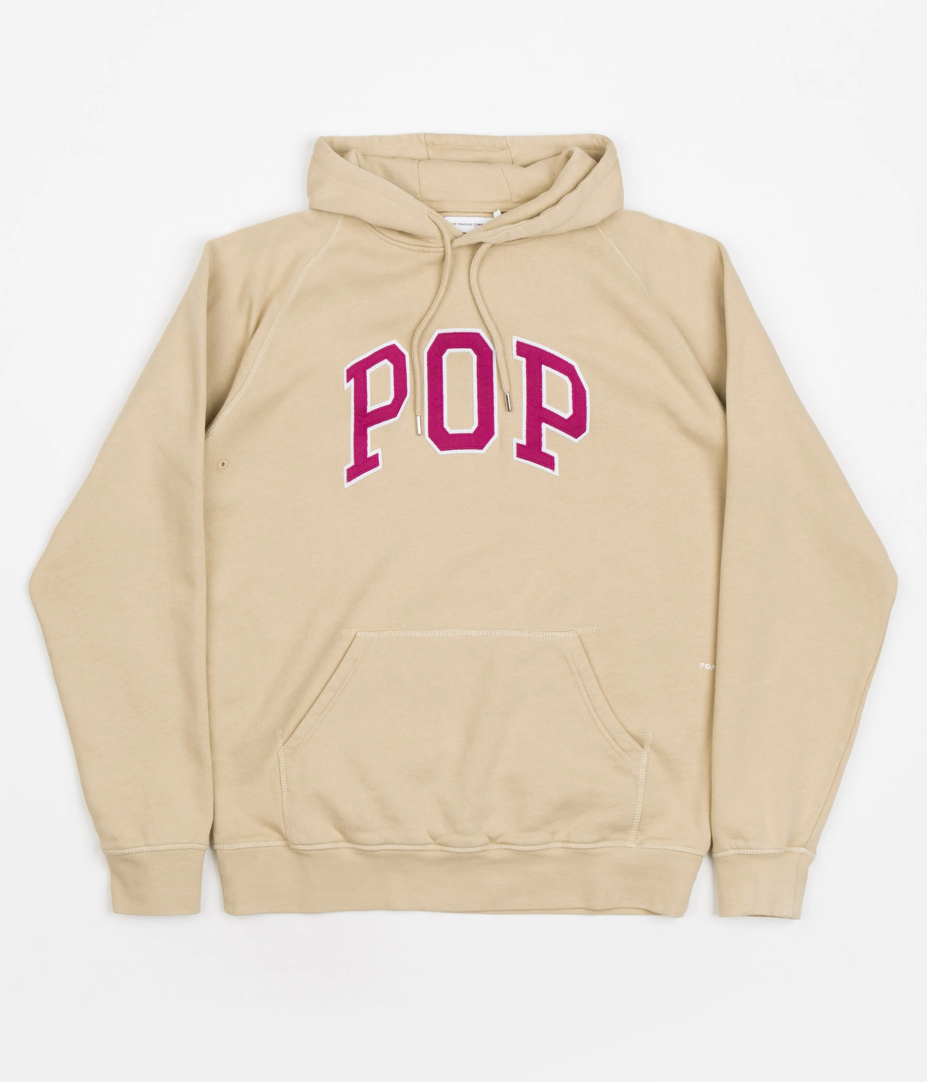 Pop Trading Company Arch Hoodie - Sesame