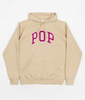 Pop Trading Company Arch Hoodie - Sesame