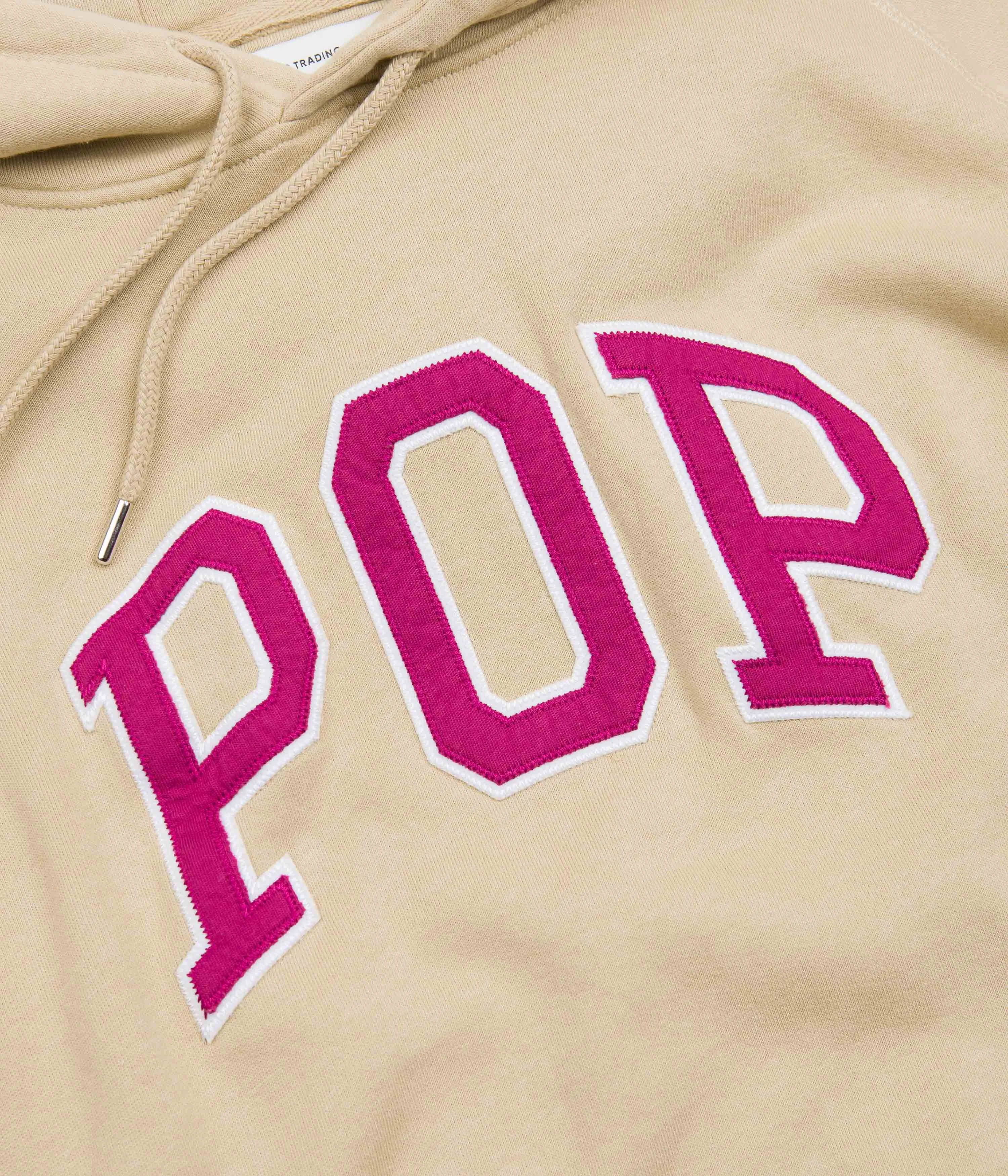 Pop Trading Company Arch Hoodie - Sesame