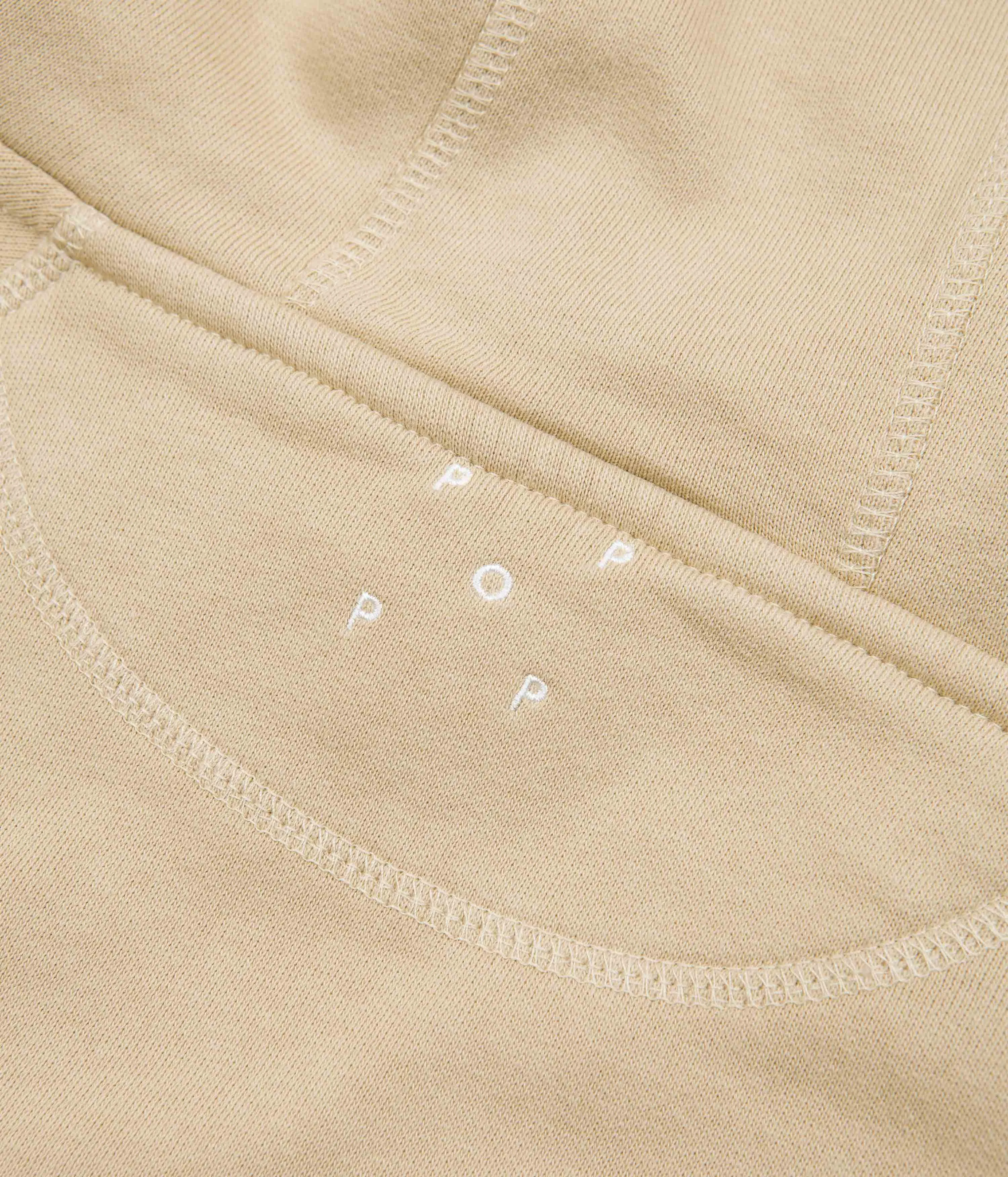 Pop Trading Company Arch Hoodie - Sesame