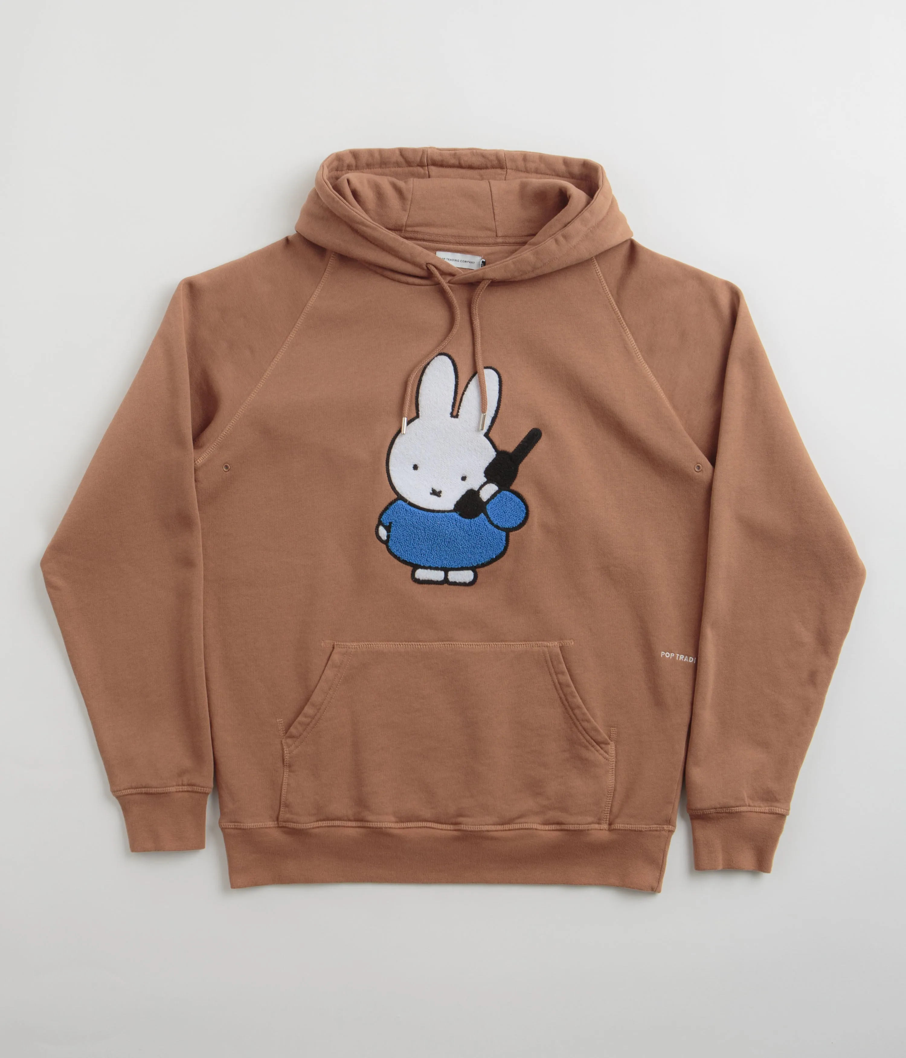 Pop Trading Company x Miffy Applique Hoodie - Brown