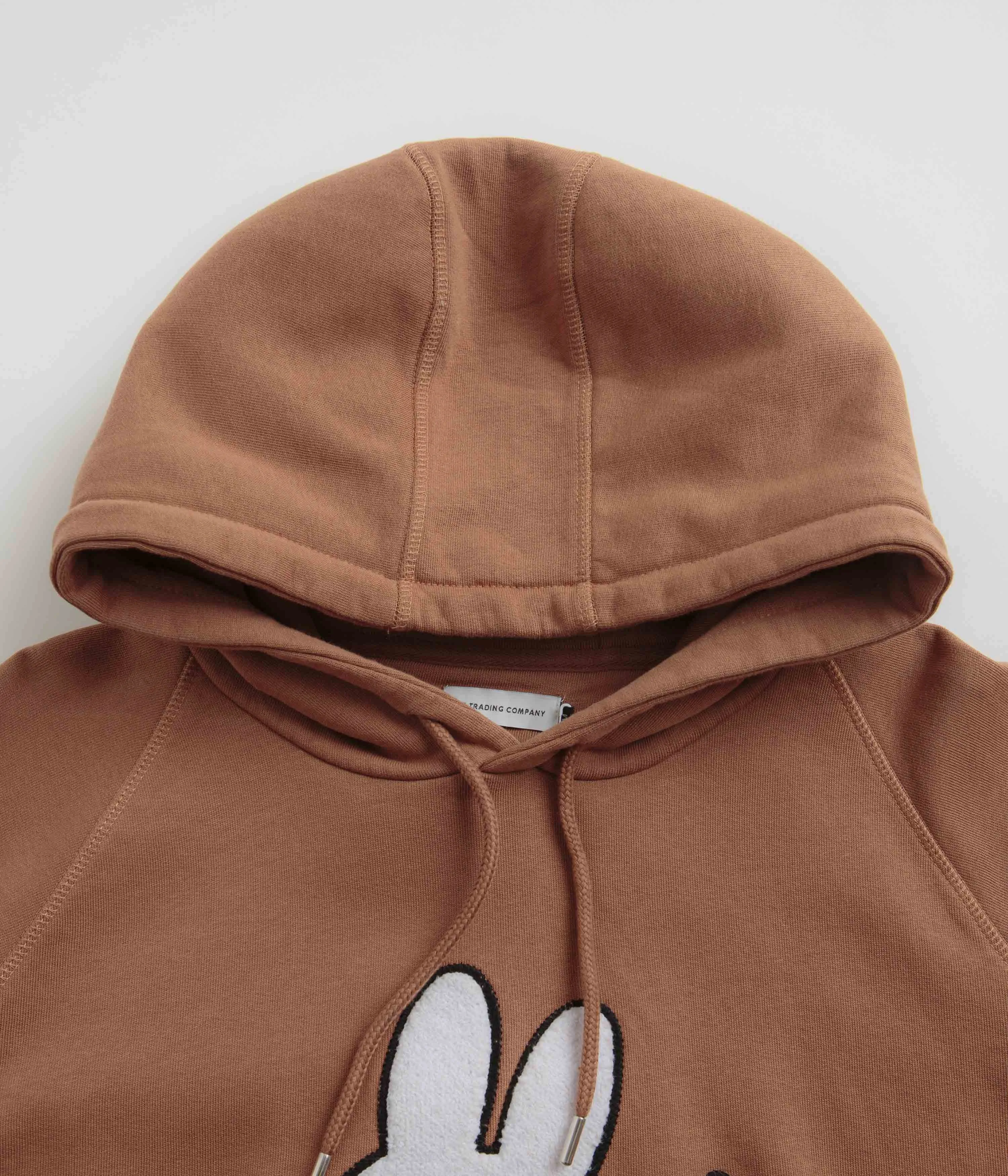 Pop Trading Company x Miffy Applique Hoodie - Brown