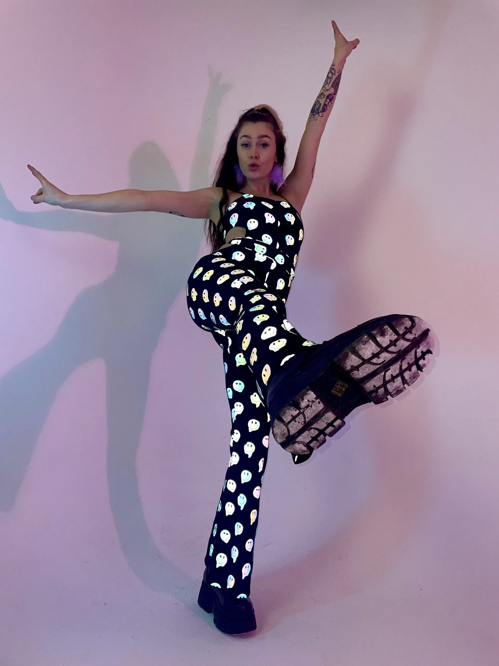 Psychedelic Wonderland - Cut-Out Jumpsuit