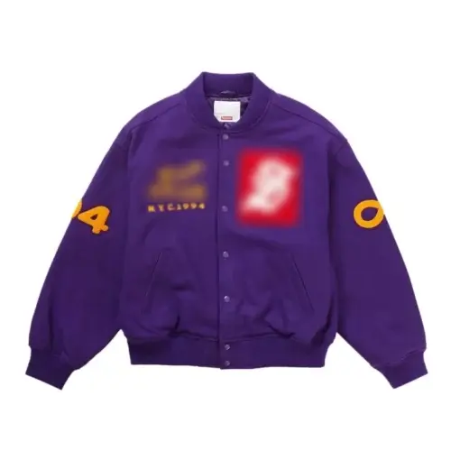 Purple Supremely Varsity Jacket - William Jacket