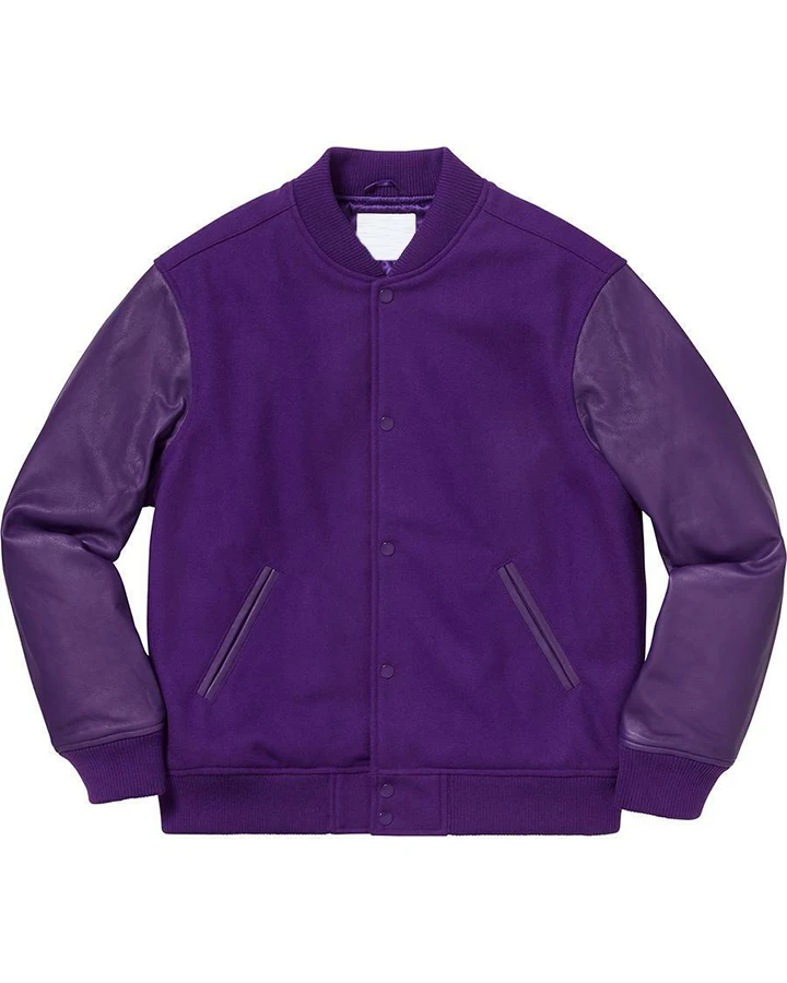 Purple Supremely Varsity Jacket - William Jacket