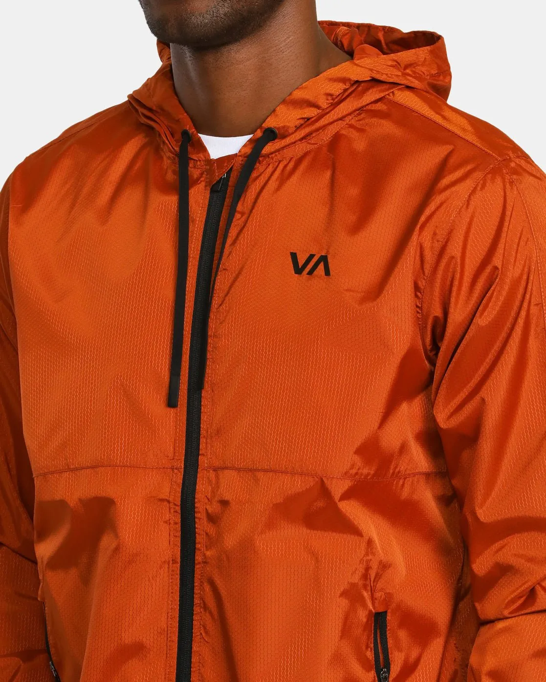 RVCA Hexstop IV Hooded Sport Jacket - Dark Amber