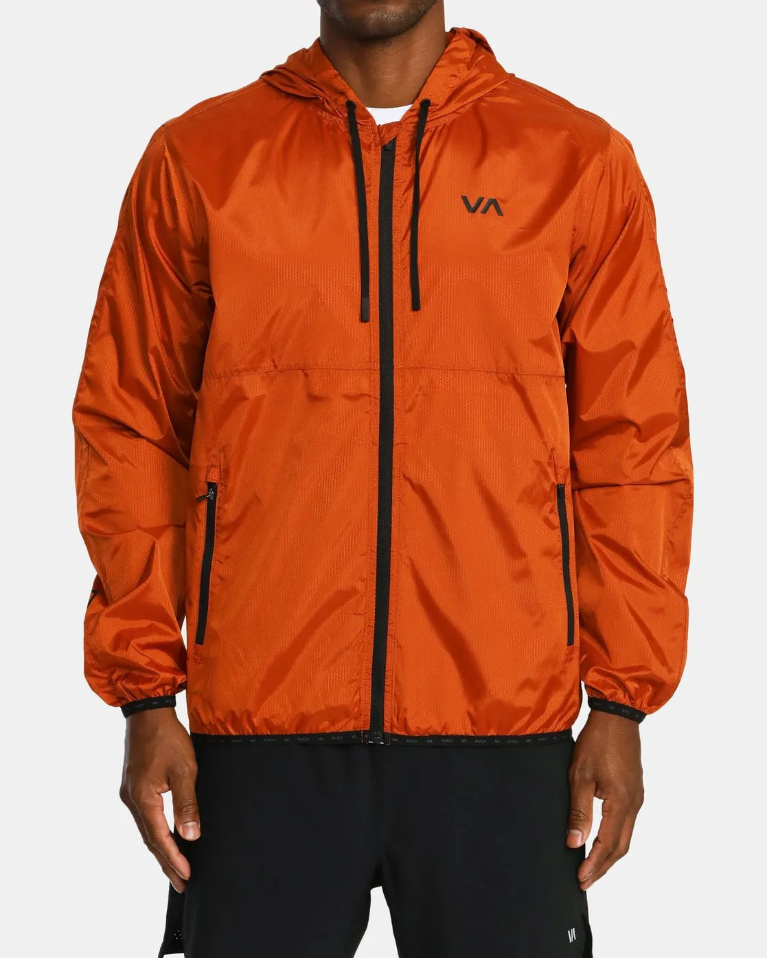 RVCA Hexstop IV Hooded Sport Jacket - Dark Amber