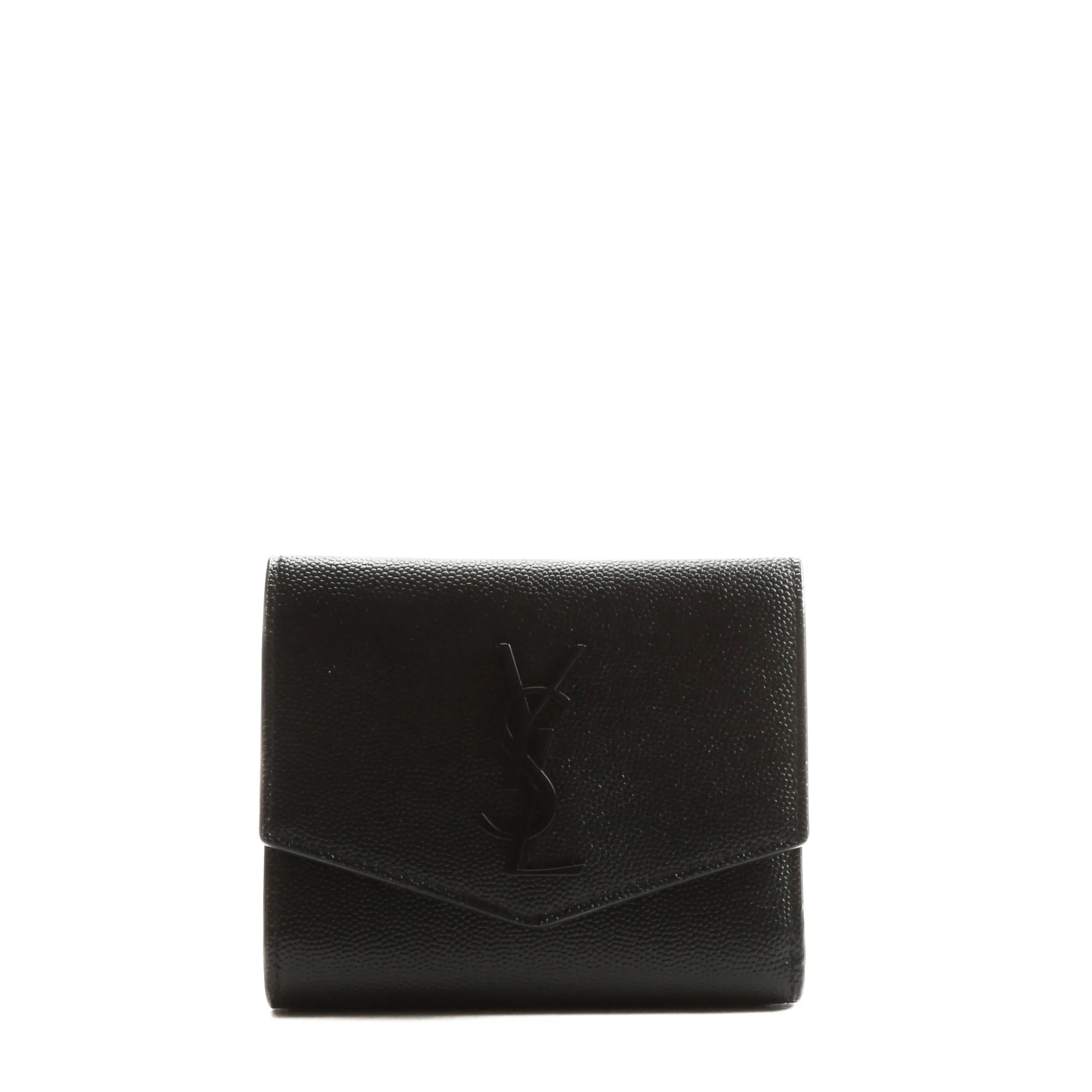 SAINT LAURENT Uptown Compact Wallet - Black