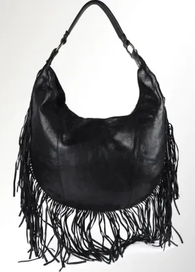 Sale - She's a Scarlette Fringe Smooth Leather Bag