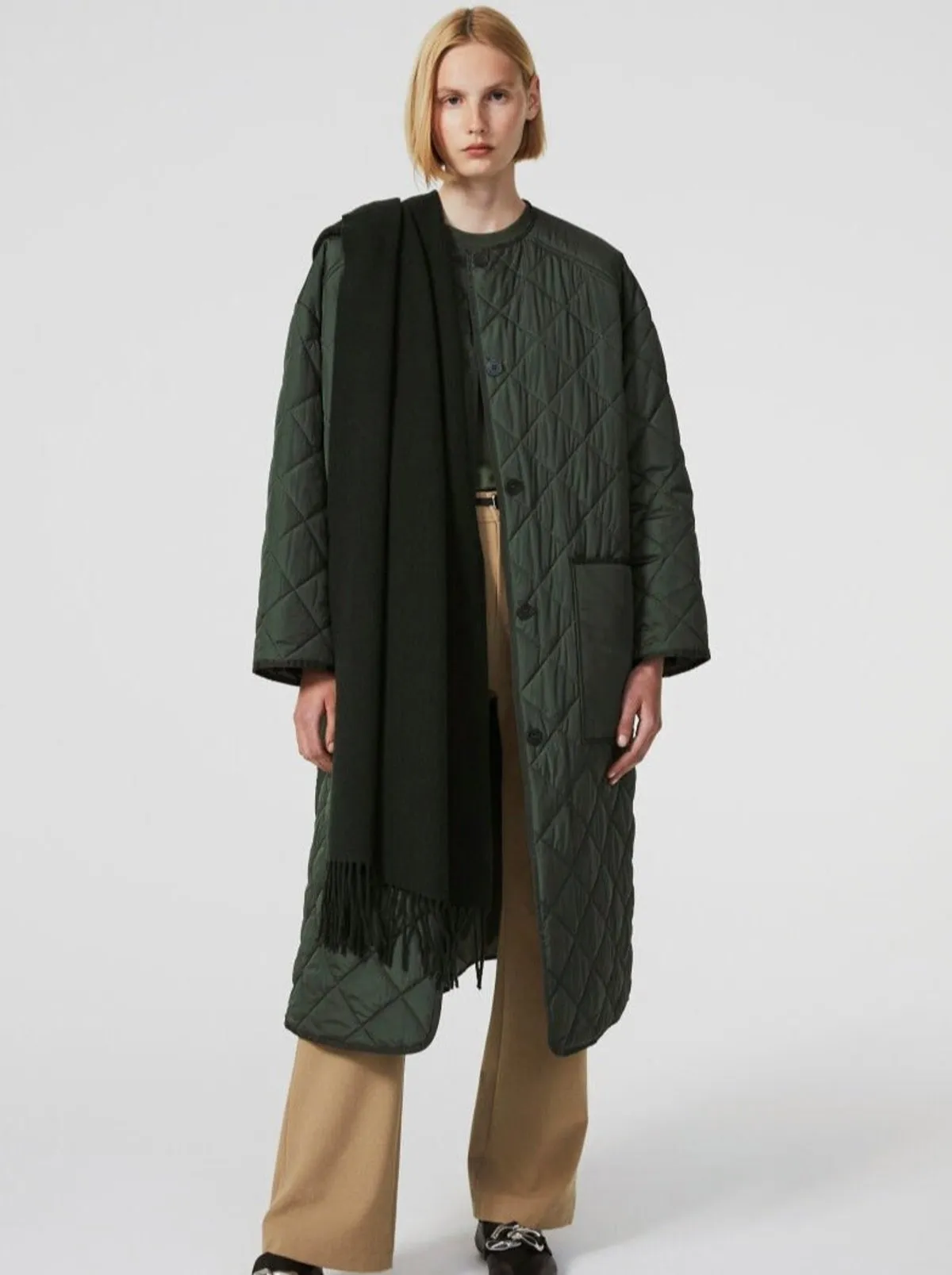 Sandler Quilted Coat - Ivy Green