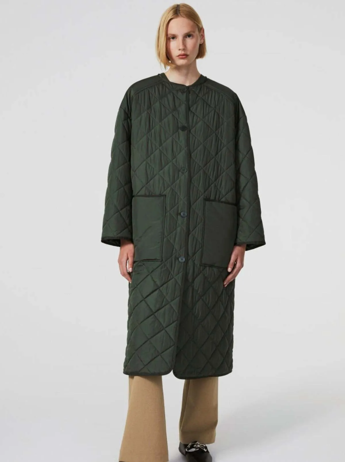 Sandler Quilted Coat - Ivy Green