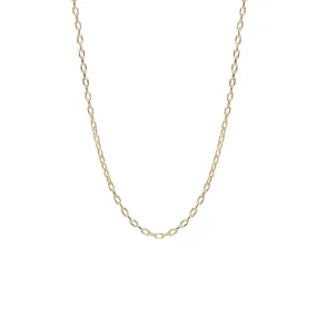 Small Square Oval Link Chain Necklace